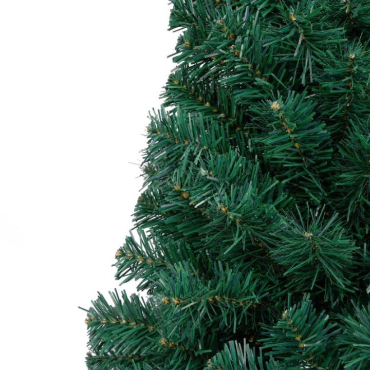 Künstlicher Halb-Weihnachtsbaum Beleuchtung Kugeln Grün 180 cmGün und Golden