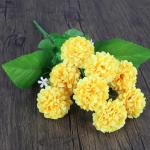 Dekoblumen Künstlich Hortensie Unechte Blumen Kleine Kugel Künstliche Blume Braut Hochzeitsblumenstrauß für Haus Garten Party Blumenschmuck 0506