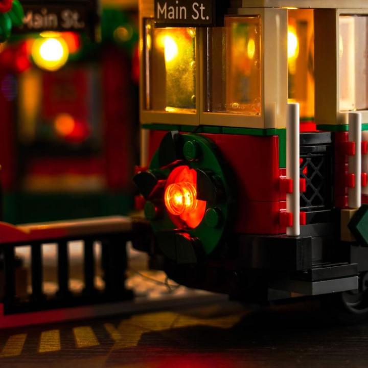Afstandsbediening lichtkit voor Lego Icons Christmas Decorated Main Street 10308 (niet Lego), led-verlichtingsset voor Lego kerstversiering hoofdstraat 10308 zeldzaam artikel