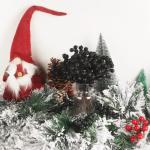 Kunstzwarte bessen van 18 cm, voor kerstboom, decoratie, hulstbessen, takken, decoraties voor Kerstmis, thuis, hulstbessen voor handwerk, winter, vakantie, bruiloft, decoratie, 20 