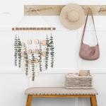 Badkamer Decor Kunstmatige Eucalyptus Groen Opknoping Muur Decor Faux Eucalyptus Bladeren Opknoping Plant Met Houten Stok Met Rustieke Boerderij Voor Slaapkamer Kwekerij Boho Woond