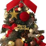 Tisch-Weihnachtsbaum, Mini-Weihnachtsbaum für den Schreibtisch mit Lichtern, dekorativer Kleiner Weihnachtsbaum, Weihnachtsdekoration für die, Style C