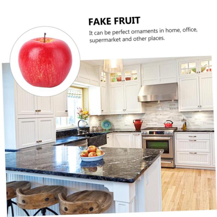 2 Sätze Künstlicher Apfel Künstliche Früchte Wohnungsdeko Red Apples Künstliche Rote Mini-äpfel Fengshui-äpfel-Figur Künstliches Modell Simulation Äpfel Dekor Schaum Pu 5 