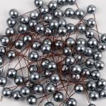 60 Stück Künstliche Beeren 12mm,Dekorative Beerenstiele,Beeren Früchte,für DIY Handwerk Dekoration,Weihnachtsbaum Weihnachtskranz Tischdeko,Hochzeit,Home Decoration,Schwarz