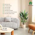 Kunstlelieboom, 140 cm, nep tropische plastic palm, perfecte grote planten in pot voor binnen, buiten, huis, kantoor, tuin, moderne decoratie, housewarming cadeau (1 stuks)