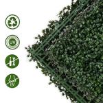Plantenwand, , wandplanten, 50 x 50 cm, decoratie voor muur/balkon/tuin, donkergroen