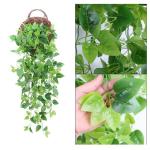 Nep klimop muur woondecoratie groene bladeren voor hotel en bruiloft tuin huis kunstmatige bladeren decor opknoping kunstmatige plant (groene dille bladeren)