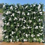 Rose Simulation Blumen Wand Hintergrund Wand, Künstliche Wand Blumen Hintergrund 3D Seide Hortensie Blumen Panel Für Foto Hintergrund Home Party Hochzeit Hintergrund Dekoration(3