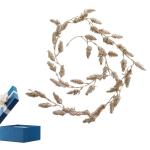Künstliche Reben, 63 Zoll künstliche Ranken, dekorative Ranken, Weihnachten, Elastische Blattschnur für EIN warmes und harmonisches Wiedersehen mit der Familie