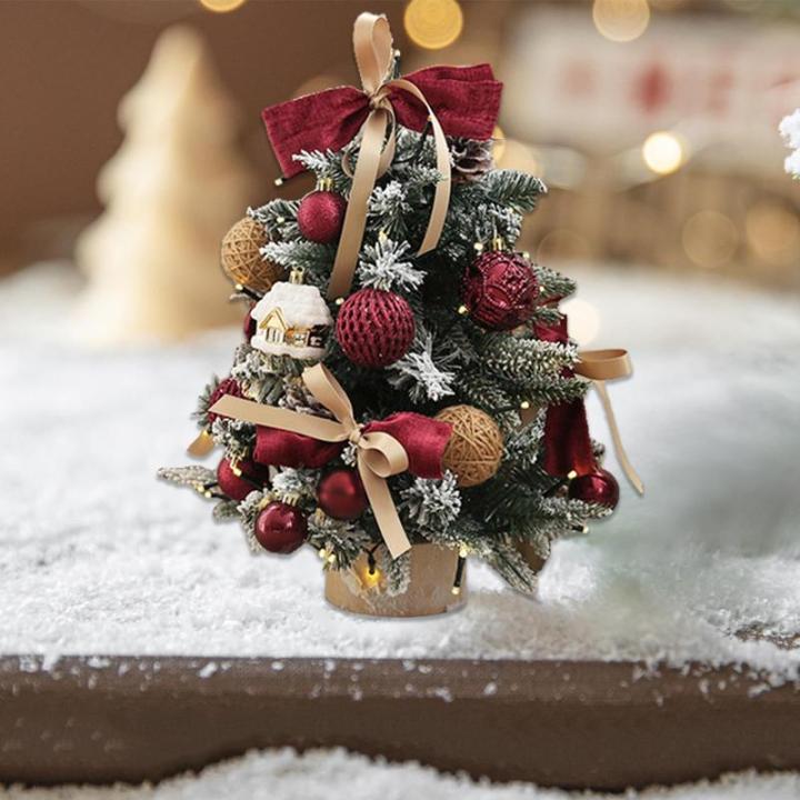 Kerstboom met verlichting 45 cm lichtketting kerstboom mini kerstboom kunstmatige kerstboom kerstdecoratie tafel kerstboom kerstcadeaus