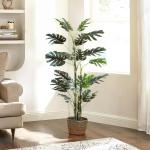 Monstera Monstera, 180 cm, ziet eruit als echt, Monstera decoratieve kunstplant voor thuis, woonkamer, slaapkamer, kantoor, tuin