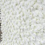Weißer Rosen-Blumen-Wand-Hintergrund, Künstlicher Wand-Blumen-Hintergrund 3D-Seiden-Hortensie-Rosen-Blumen-Panel Für Foto-Hintergrund-Home-Party-Hochzeits-Hintergrund-Dekoration