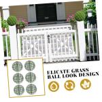 12 STK Blumenarrangement Topiary-käfigrahmen Drahtkugel Rahmen Aus Buchsbaum-formschnitt Stubenwagen Halter Für Blumengraskugeln Topiary-Kugel Faux Anlage Ball Green Plastik