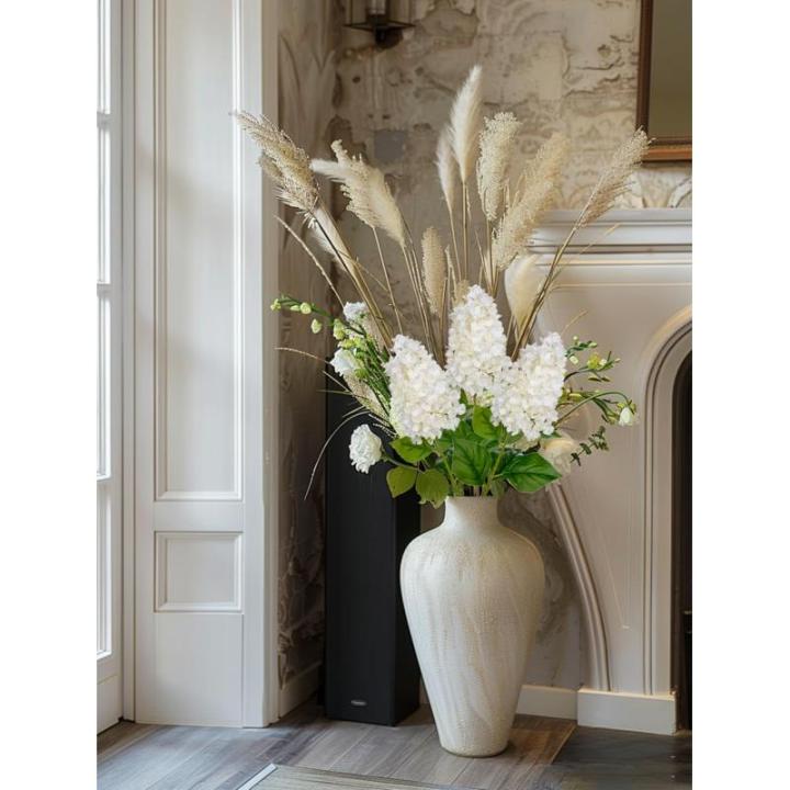 3 stuks nepbloemen hortensia witte 73,9 cm hoge kunstmatige hortensia bloemen, zijden bloemen lange steel voor bloemstuk thuis boerderij kantoor hotel decoratie