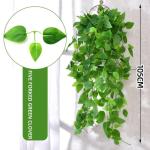 Nep klimop muur woondecoratie groene bladeren voor hotel en bruiloft tuin huis kunstmatige bladeren decor opknoping kunstmatige plant (groene dille bladeren)