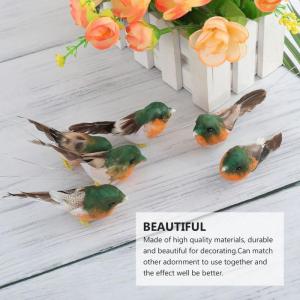 Kunstmatige roodborstjesvogel om vast te klemmen, rode kardinaal, kerstboomdecoratie, vogelknutselsets voor boom, huis, tuin, feestdecoraties buiten (A2, 12 stuks, robin)