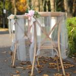Künstliche Stuhllehne, Blumenarrangement, mehrfarbig, für den Außenbereich, Hochzeit, Stuhl, Dekoration, Hochzeitsdekoration