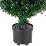 CASARIA Mini Kunstkerstboom 65cm Glasvezelverlichting Automatische Kleurverandering 9 Lichteffecten Nep Kerstboom Groen