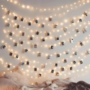 Led-lichtsnoer met USB-stekker, 200 leds, 20 m, koperen led-draad, lichtketting voor , met afstandsbediening, 8 modi met timer en dimmen, kerstlichtketting voor kerstdecoratie, war