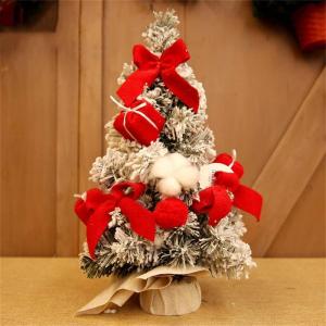 30 cm, 40 cm, 50 cm Mini-Weihnachtsbaum mit Beflockung, Weihnachtsbaum für den Schreibtisch, Verpackungsmaterialpaket DIY handgefertigter Weihnachtsbaum für Zuhause, modi，B-30c