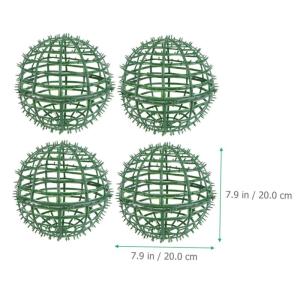 2 Sätze Blumenarrangement Topiary Sphäre Formen Ständer Für Blumenkugeln Kugelkäfig Aus Buchsbaum Topiary-käfig Blumen Für Käfig Rund Topiary Kugelrahmen Green Plastik 4 St