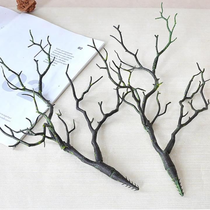 4 Stück Dried Tree Branches Artificial Antler Branch, Simulated Plastic Coral Branch, Plant Twigs Plastic Dry Branches, for Decoration for Christmas Party Various Festivals Home H