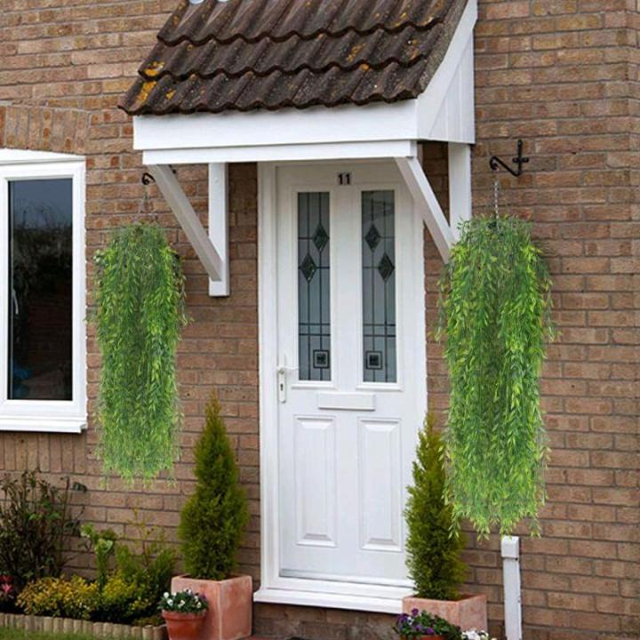 2 stuks kunstmatige klimop, slinger, 94 cm, kunstplant voor buiten, kunstplant, klimplant, groen, decoratie voor tuin, muur, hek, ophanging