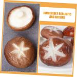 5 Stück Simulierte Shiitake Pilze Kleine Pilz Dekoration Simulierte Pilz Dekoration Künstliche Pilze Dekorative Foto Requisite Mini Künstliche Pilze Realistische Shiitake