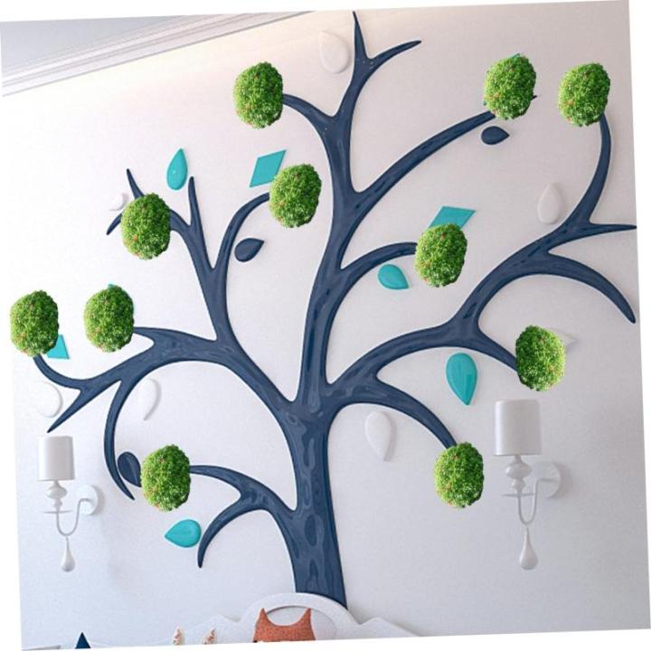 12 STK Blumenarrangement Topiary-käfigrahmen Drahtkugel Rahmen Aus Buchsbaum-formschnitt Stubenwagen Halter Für Blumengraskugeln Topiary-Kugel Faux Anlage Ball Green Plastik
