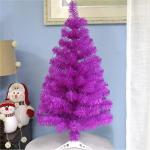 Leichter Tisch-Weihnachtsbaum mit Ständer for kleine Weihnachtsdekoration, PVC-Tannenbaum, Kleiner Weihnachtsbaum, mehrfarbiger künstlicher Weihnachtsbaum(Purple,60cm/2ft)