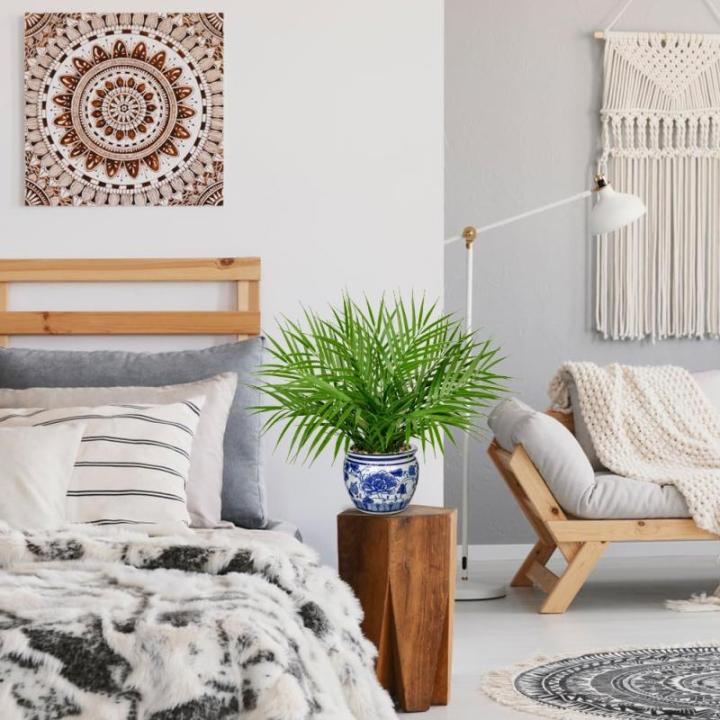 Kunstpalm, in pot, als echt, kunstkamerplanten voor thuis, kantoor, hotel, bookstore café, moderne decoratie