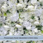 Weißer Rosen-Blumen-Wand-Hintergrund, Künstlicher Wand-Blumen-Hintergrund 3D-Seiden-Hortensie-Rosen-Blumen-Panel Für Foto-Hintergrund-Home-Party-Hochzeits-Hintergrund-Dekoration