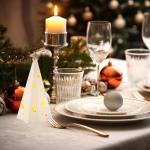 Weihnachtsbeleuchtung Weihnachtsbaum mit LED Licht, Weihnachtsdeko Innen Beleuchtete Keramik Weihnachtsbaum mit Stern Weihnachten Tischdekoration für Weihnachten Deko (A)