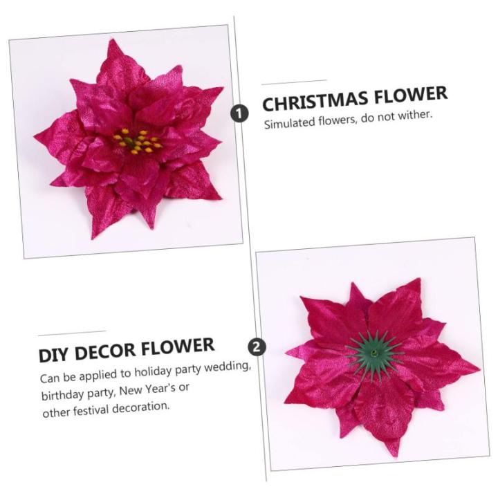 21 STK künstliche Blumen für Weihnachtsbaum gefälscht funkeln Hochzeitsdeko weihnachtsdeko kunstpflanze künstliche Pflanzen glitzernde weihnachtsblume Weihnachtsglitzerblumen S