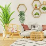 Hangende , 2 stuks, 95 cm, mandala, kunststof, planten, , groene hangplant voor muren, vensterbank, kast, decoratie, balkon, muur, hangmand, decoratie