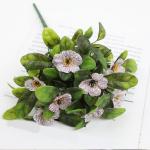 Kunstblumen Deko 30 Stück Künstliche Plastikblumen mit Einzelner Stiel Künstliche für Zuhause Party Hochzeit Blumenstrauß Pflanzgefäß Dekoration 1515