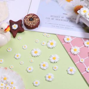 50st Resin Daisy Flower Charms, Plaksteen Hars Daisy Flowers Charms Mini Resin Daisy Flowers Daisy Resin Charms Daisy Embellishments Daisy Flowers for Crafts DIY Decoratie (5 Maten