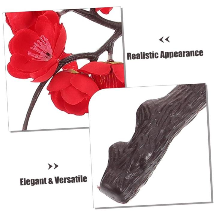 2 Stück Simulation Von Pflaumenblüten Hausdekorationen Für Zuhause Vasen Künstliche Blumen Künstliche Pflaumenblütenzweige Künstliche Pflaumenblütenzweige Künstliche