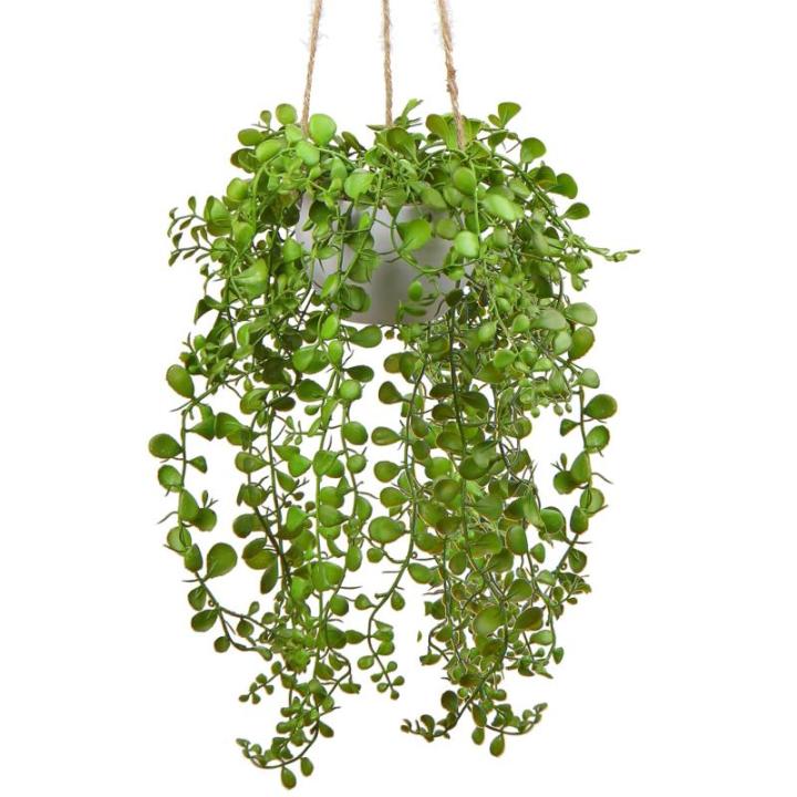 Kunstmatige planten Ficus Pumila Hangplant Kamer Wand Decoratie Aesthetische Kunstplant, Hoogte 35,5 cm, in Hanglamp
