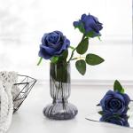 10 stuks groene roos kunstbloem, realistische bloesemrozen, echte touch zijden roos enkele nepbloem lange steel boeketten voor thuis bruiloft feestdecoratie (10 stuks, groen)