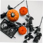 700 stuks pompoen decoratie desktop pompoen decoratie kleine realistische pompoen Halloween pompoen decoratie Halloween decoratieaccessoires PU-lijm kleine pompoen nep pompoen