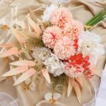 Kunstbloem zijden hortensia bloemstukken, witte bloem faux planten boeketten voor bruiloft decoraties, plastic bloemen tafel centerpieces voor thuis, tuin, kantoor decor (2, wit)
