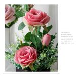 Kunstblumen Künstliche Blumen, Pflanzen im Topf, gefälschte Blumenornamente für die Heimdekoration, simulierte Blumen für Zuhause/Schlafzimmer/Büro für jeden Anlass