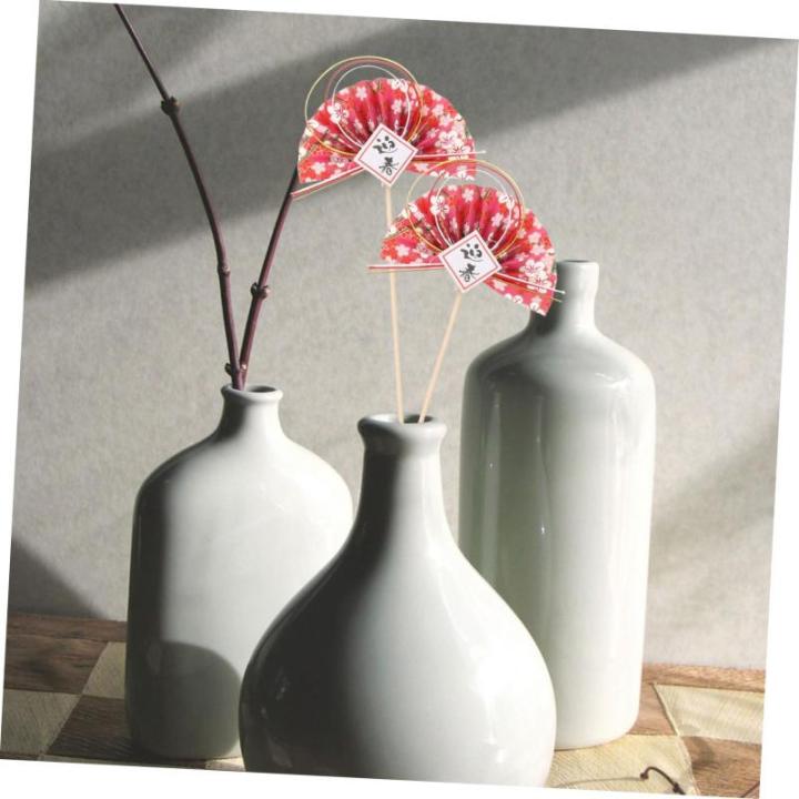 2st Blumenstab 2022 Cupcake-Picks Japanische Fan-Dekorationen Blumenarrangement-Fan Künstliche Blumenstiele Blumenstrauß-Arrangement Pflücken Sushi-Arrangement-Sticks Rosa Hölz