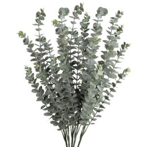 5 stuks kunstmatige eucalyptusplanten, , decoratie, eucalyptus met 3 takken, droogbloemen, decoratie voor woondecoratie, hoogte 74 cm