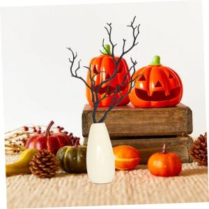 2st Halloween-Dekoration Äste Halloween-zweige Künstlicher Geweihzweig Gefälschte Korallenzweige Dekorative Pflanzenzweige Baumzweige Zur Dekoration Layout-Requisiten Black Plas