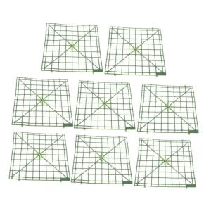 8st Reihe Blumenarrangement Gitter Blumenhintergrundrahmen Halter Für Blumengestecke Grüne Künstliche Blumen Zur Dekoration Gestelle Für Blumenarrangements Blumenwand Plastik G