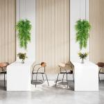 6 stuks kunstmatige hangende planten kunstmatige varens buiten nep hangende planten 90 cm lang binnen hangende mand onderhoudsvrij (varen)