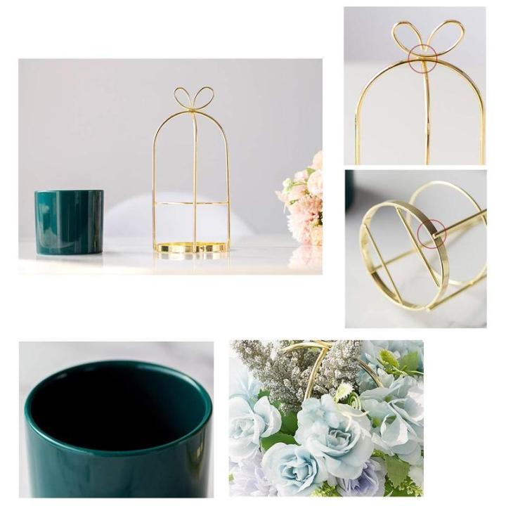 Kunstblumen Künstliche Blumen, Ornamente, Topfblumen, Arrangement, Heimdekoration, mit grünem Keramik-Blumentopf für jeden Anlass