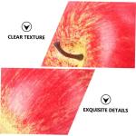 4 Sätze Künstlicher Apfel Künstliches Obstdekor Realistisches Fruchtmodell Fengshui-äpfel-Figur Simuliertes Apfelmodell Naturgetreue Fruchtdekore Modelle Harz Rot 5 Stück * 4